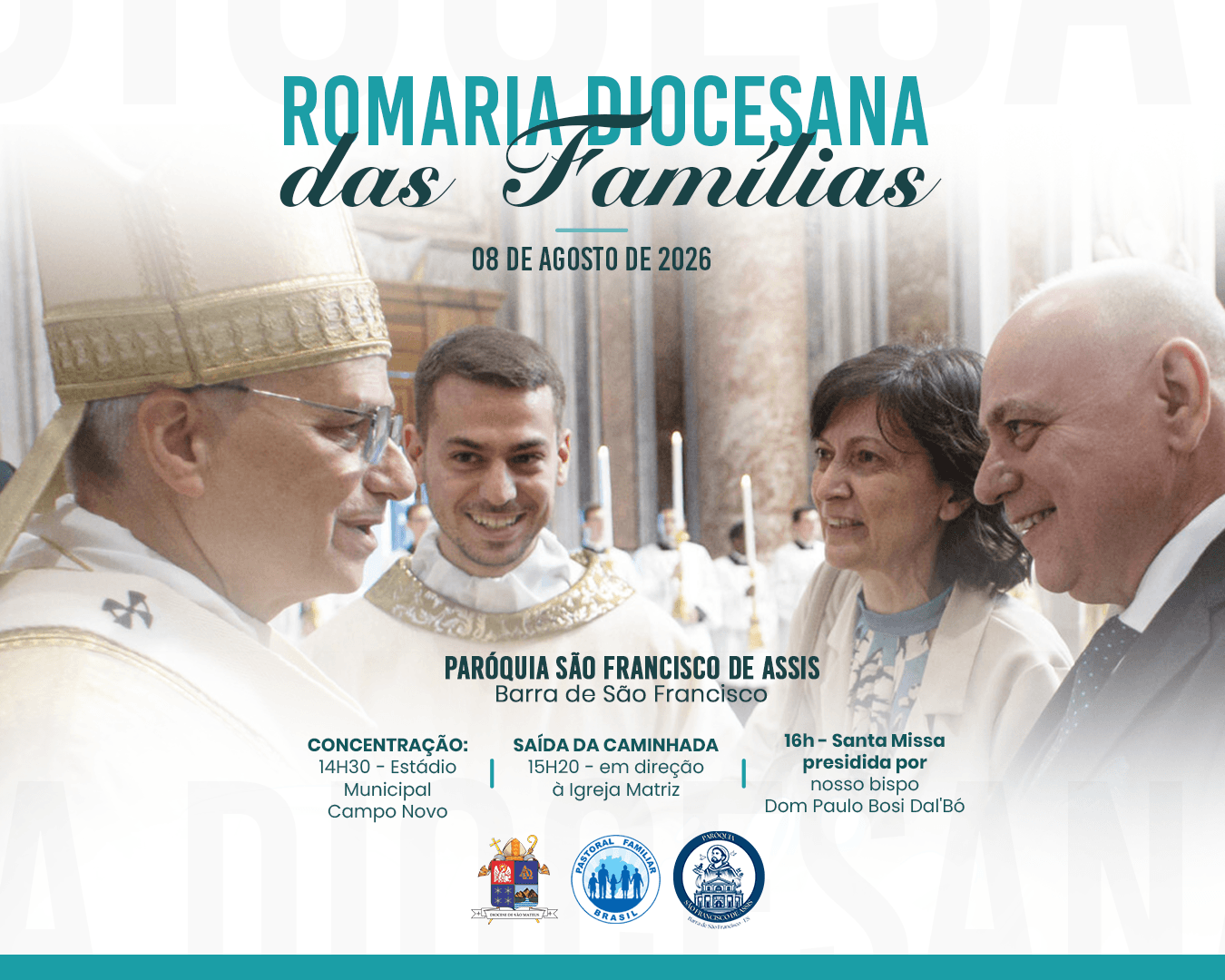 Diocese abre Semana Nacional da Família com Romaria Diocesana em Barra de São Francisco